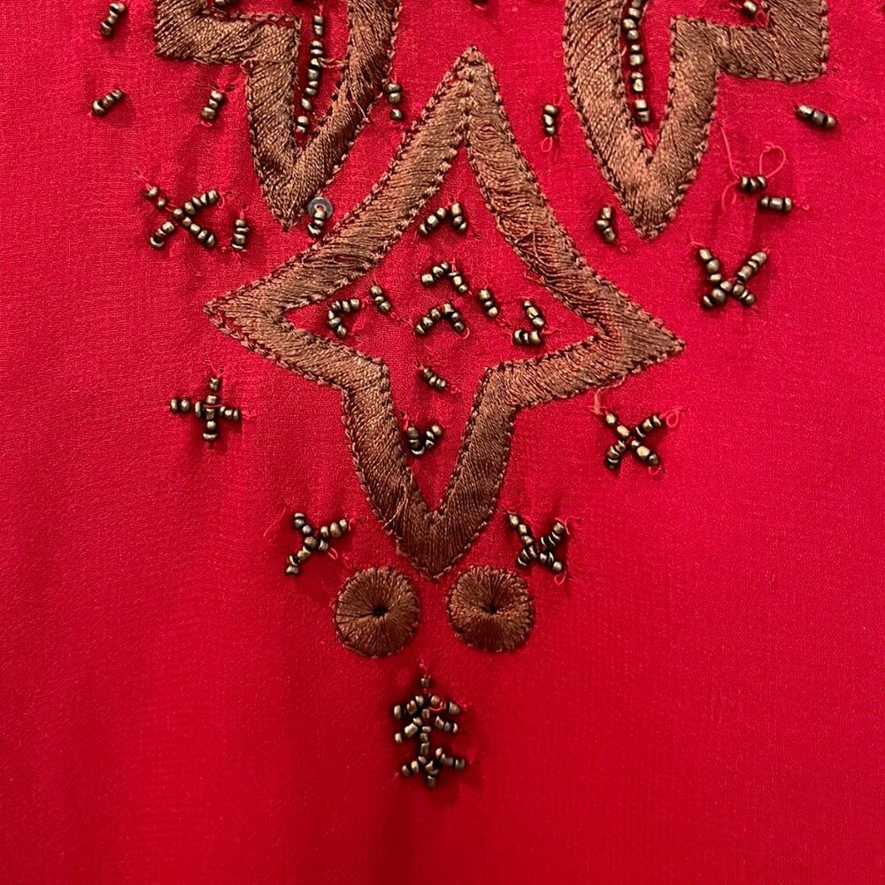 Perfect for Virgin's SCARLET NIGHT– Red Tunic*(M) w/Travel Pouch (NWOT) - Picture 5 of 12